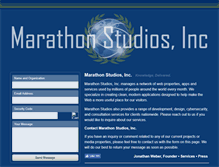 Tablet Screenshot of marathon-studios.com
